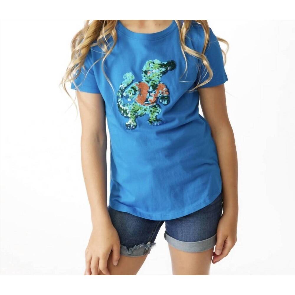 NEW STEWART SIMMONS the albert girls sequin shirt in blue
